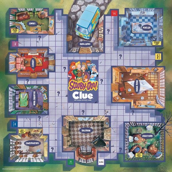 Clue TV: Clue® SCOOBY-DOO! 50th ANNIVERSARY Edition  (2-6) board game collectible [Barcode 700304151858] - Main Image 3