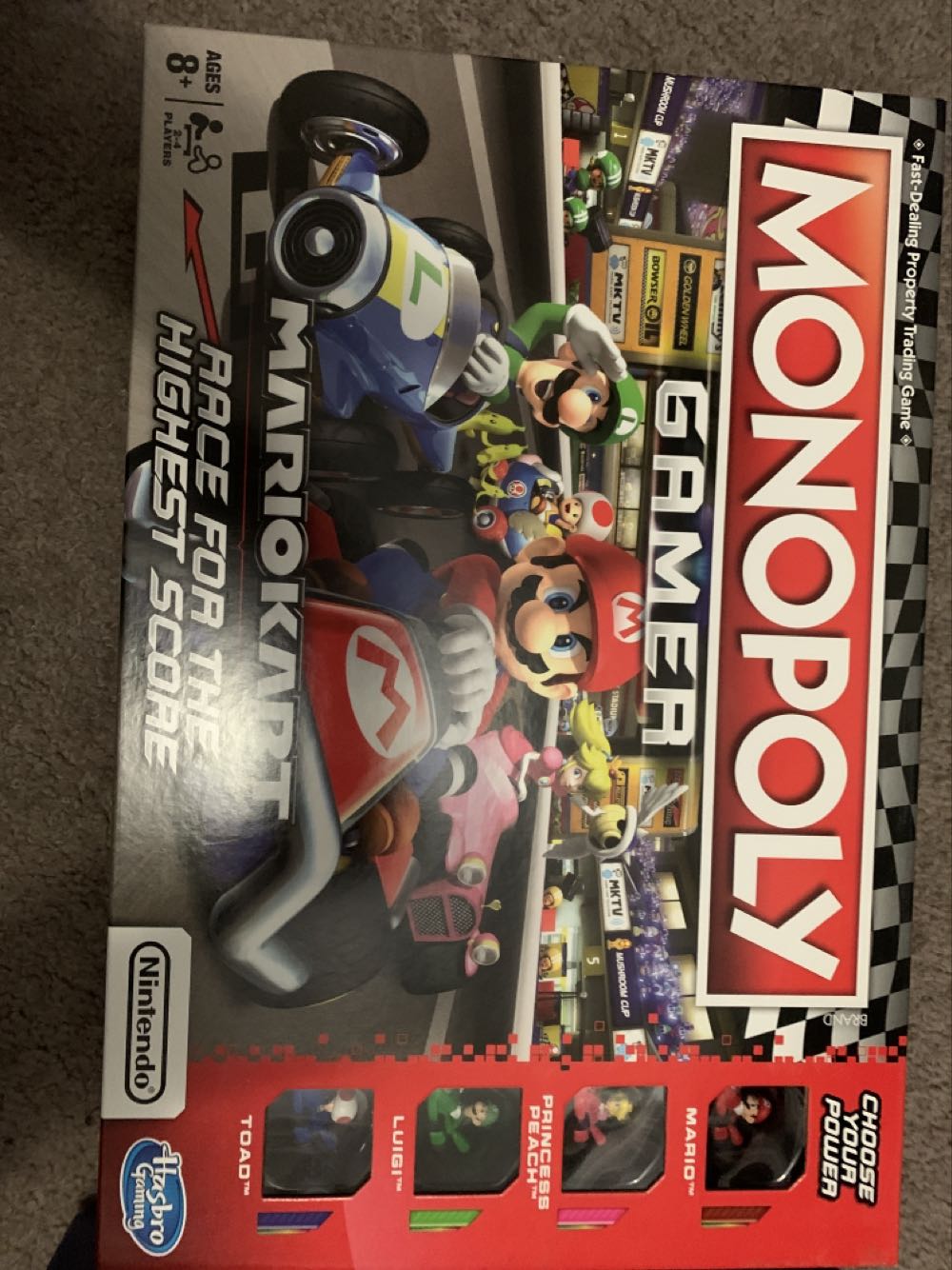 Monopoly: Mario Kart Edition  (2-4) board game collectible [Barcode 630509703883] - Main Image 1
