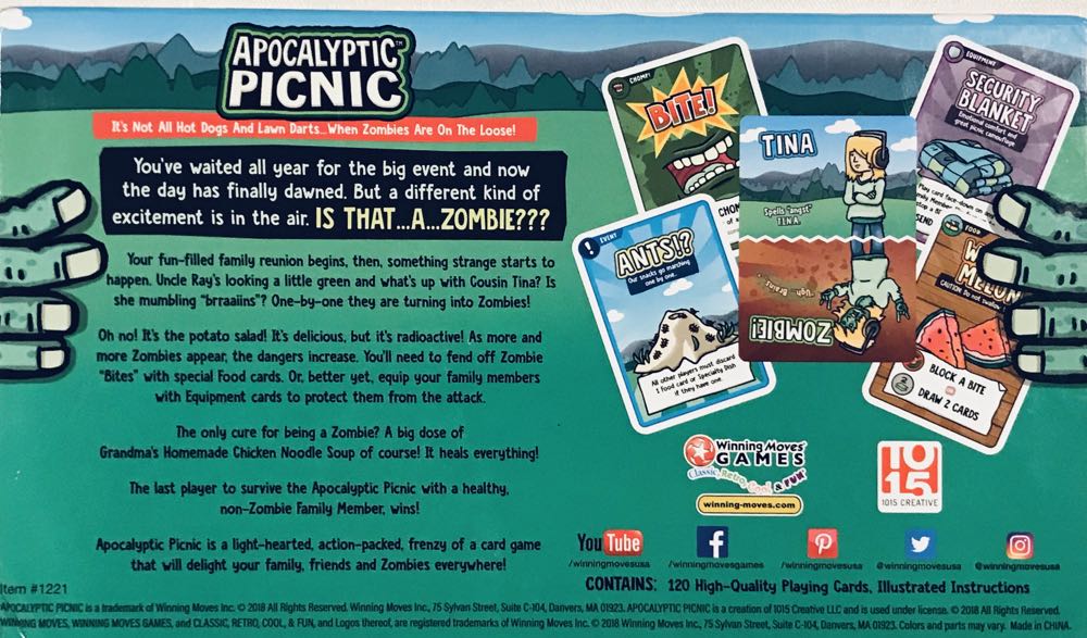 Apocalyptic Picnic  (2-6) board game collectible [Barcode 714043012219] - Main Image 2