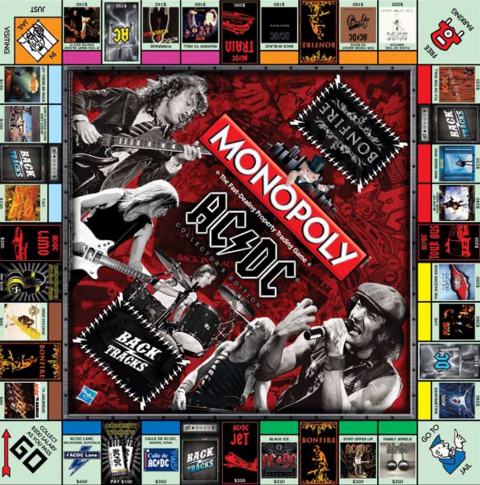 AC/DC Monopoly Collectors Edition   board game collectible [Barcode 5053410003838] - Main Image 2