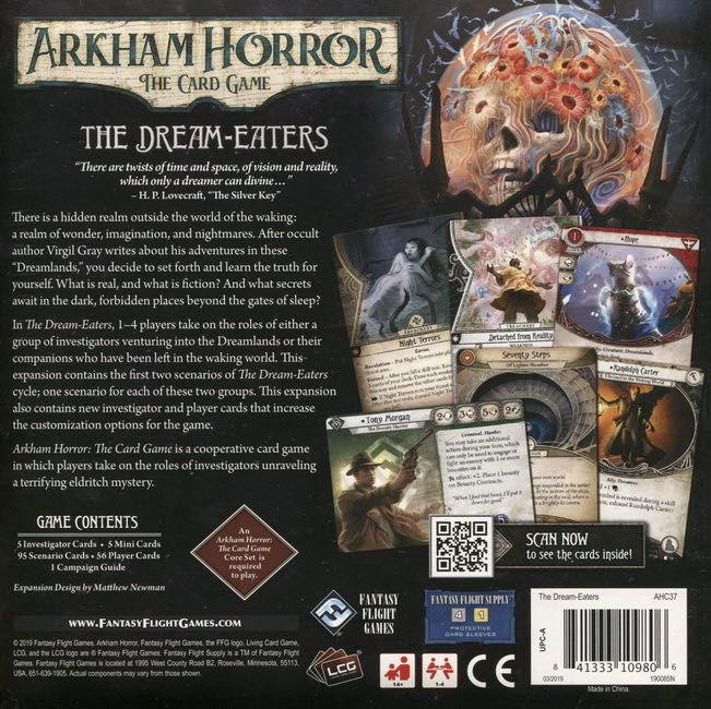 Arkham Horror LCG: The Dream-Eaters Expension  (1-2) board game collectible [Barcode 841333109806] - Main Image 2