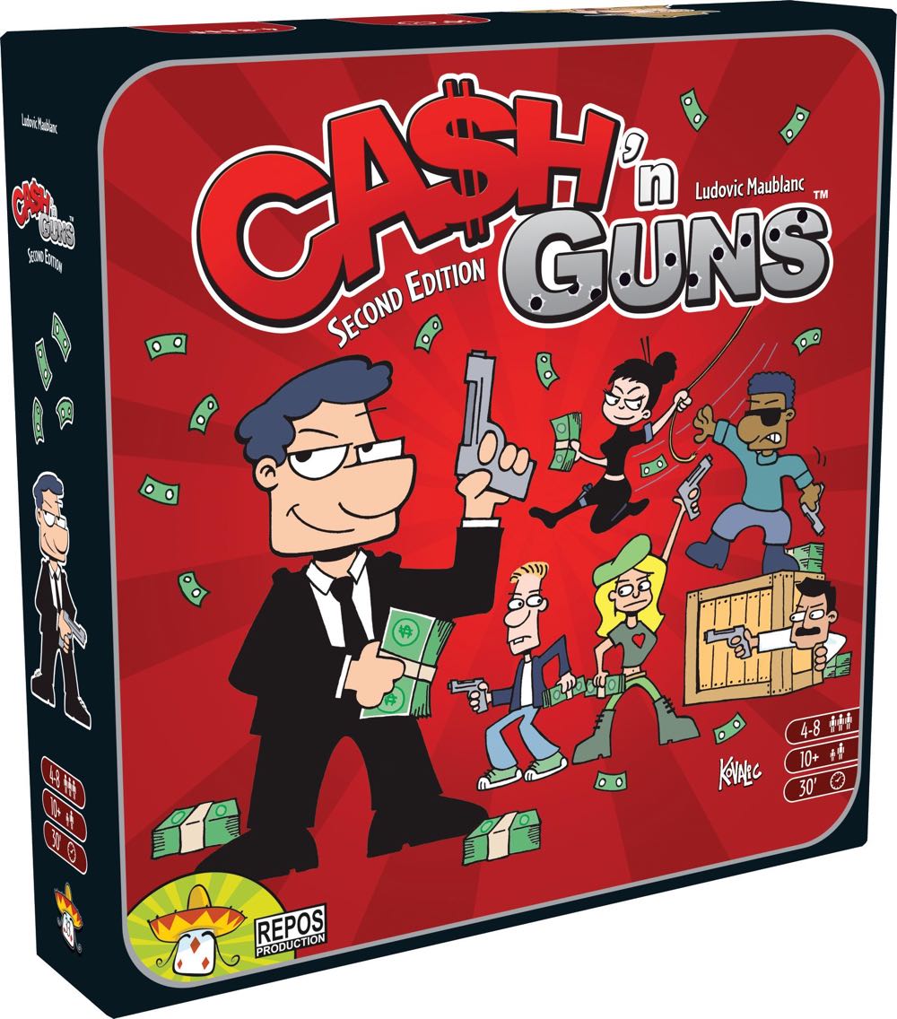 Ca$h ‘n Guns (Second Edition)  (4-8) board game collectible [Barcode 5425016922736] - Main Image 4