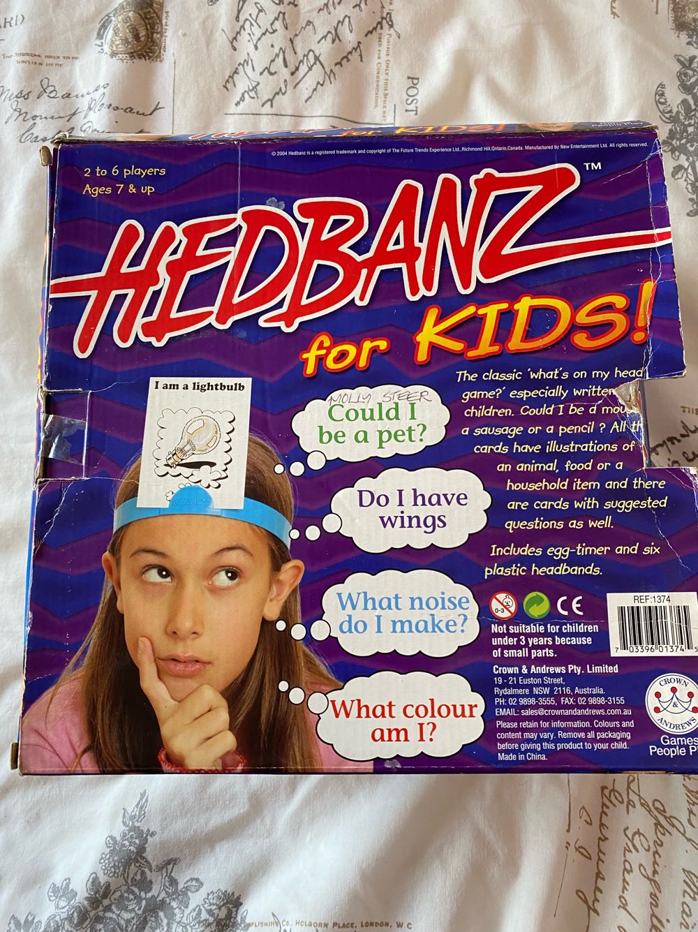 Hedbanz  (2-6) board game collectible [Barcode 703396013745] - Main Image 2