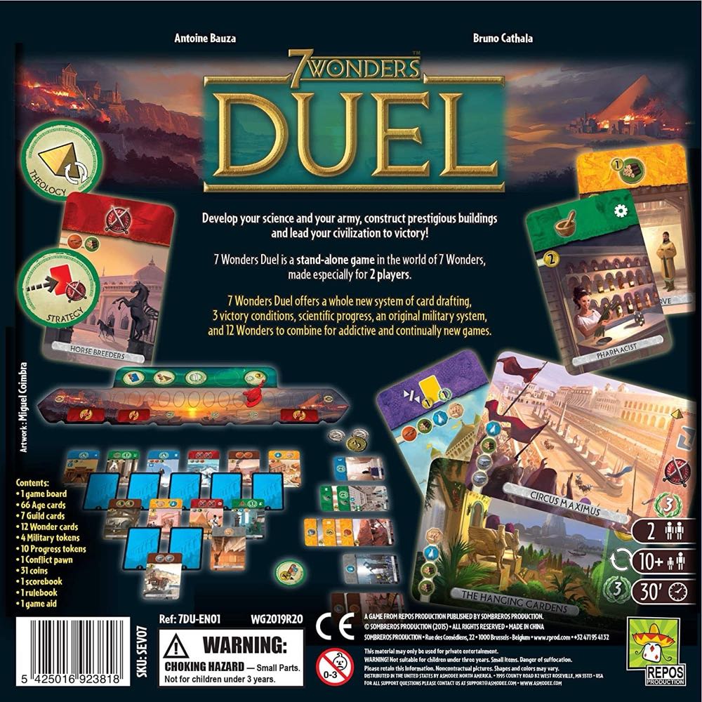 7 Wonders Duel  (2) board game collectible [Barcode 5425016923818] - Main Image 2