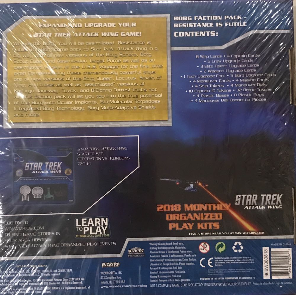 Star Trek Attack Wing Borg Faction Pack  board game collectible [Barcode 634482732977] - Main Image 2