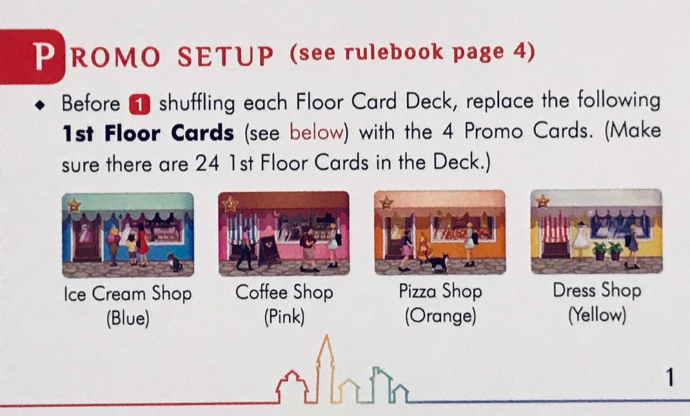 Walking In Burano: New Shops Promo  (1-4) board game collectible - Main Image 3