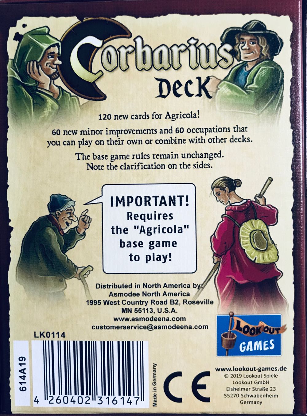 Agricola: Corbarius Deck  (1-5) board game collectible [Barcode 4260402316147] - Main Image 2