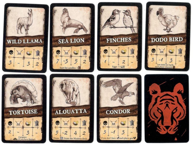 Robinson Crusoe: Adventures on the Cursed Island - Additional Beast Cards  (1-4) board game collectible [Barcode 5902560382167] - Main Image 2