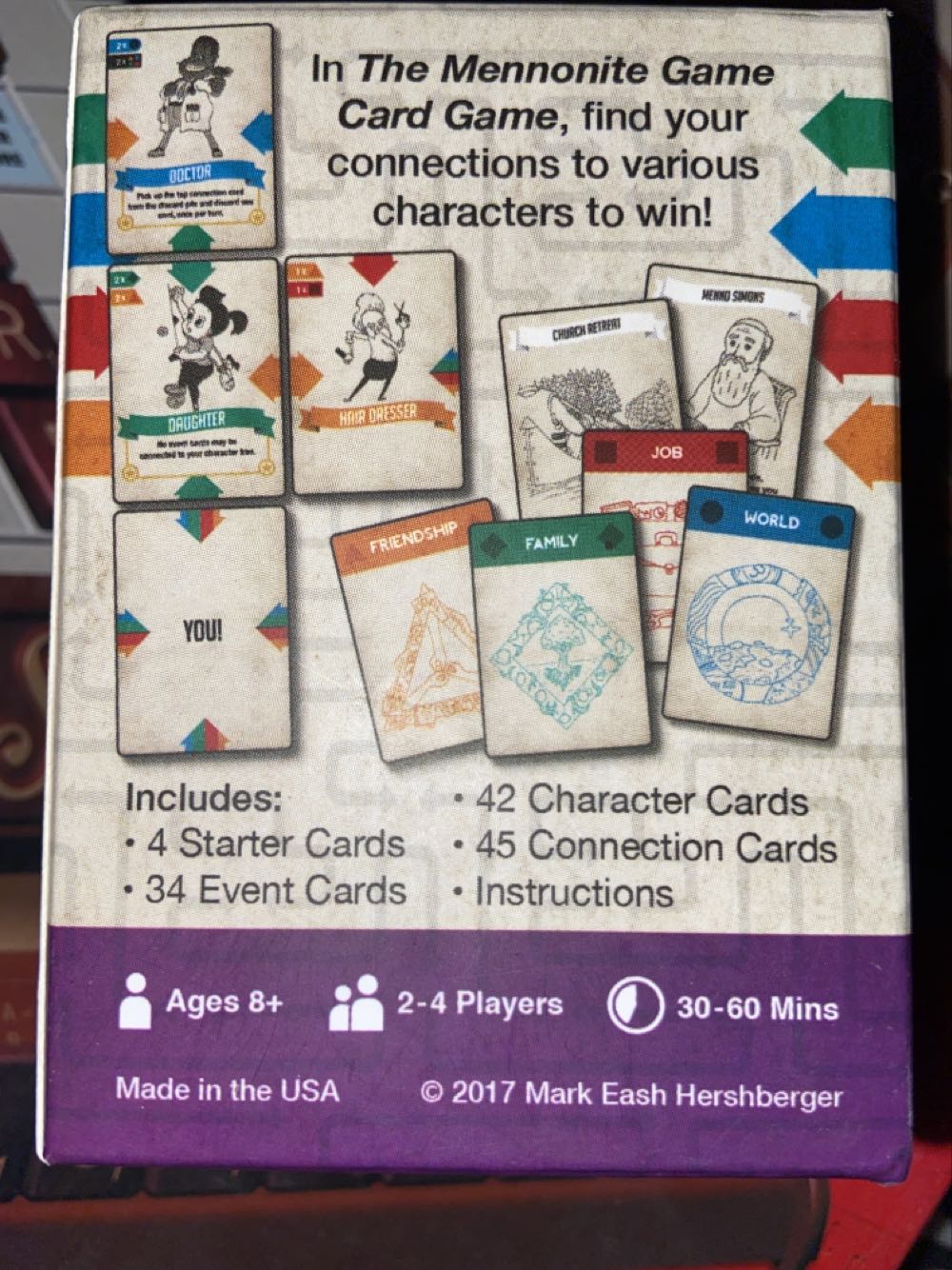 The Mennonite Game  (2-4) board game collectible - Main Image 2