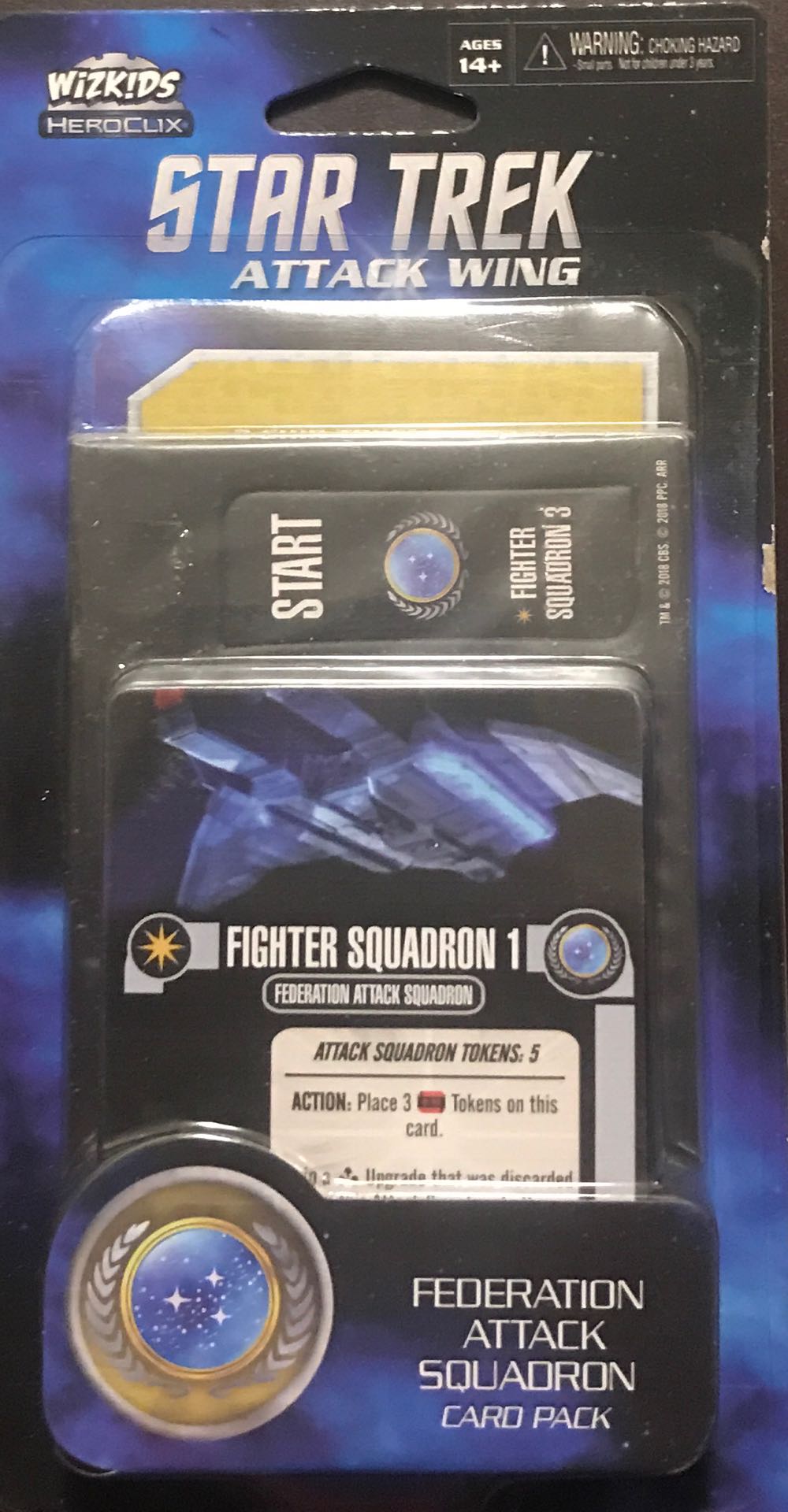Star Trek Attack Wing Fédération Attack Squadron Card Pack  board game collectible [Barcode 634482729526] - Main Image 1