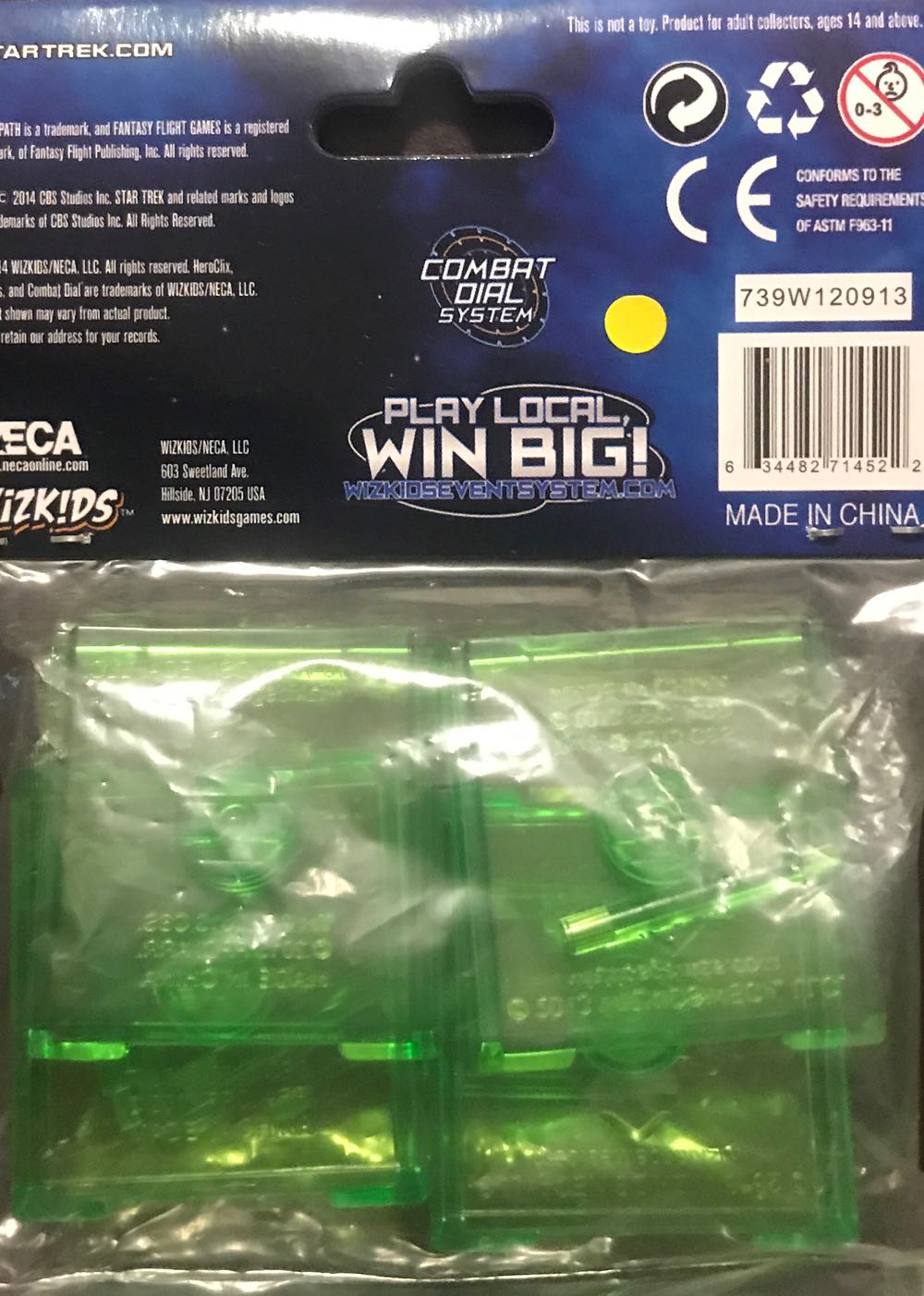 Star Trek Attack Wing Faction Base Green  board game collectible [Barcode 634482714522] - Main Image 2