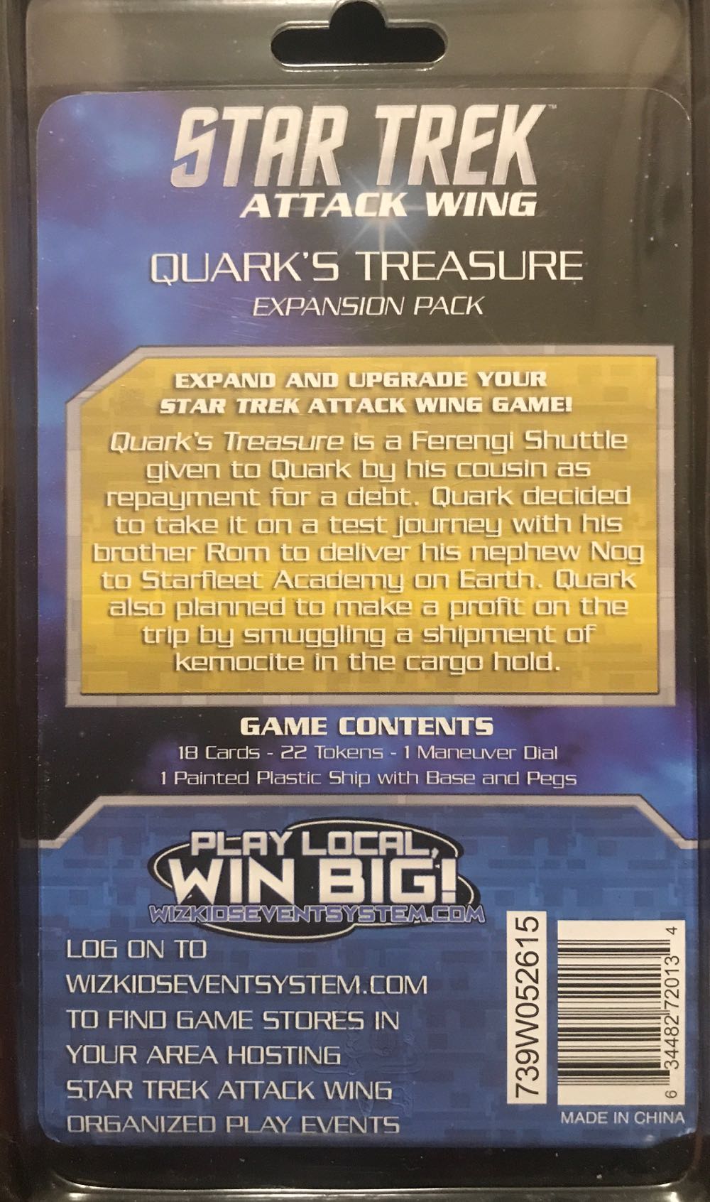 Star Trek Attack Wing Quark’S Treasure  board game collectible [Barcode 634482720134] - Main Image 2