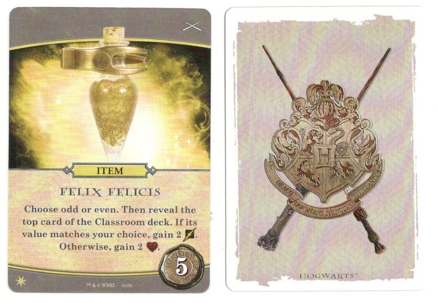 Harry Potter Hogwarts Battle: Defense Against the Dark Arts - Felix Felicis Promo  (2) board game collectible - Main Image 2