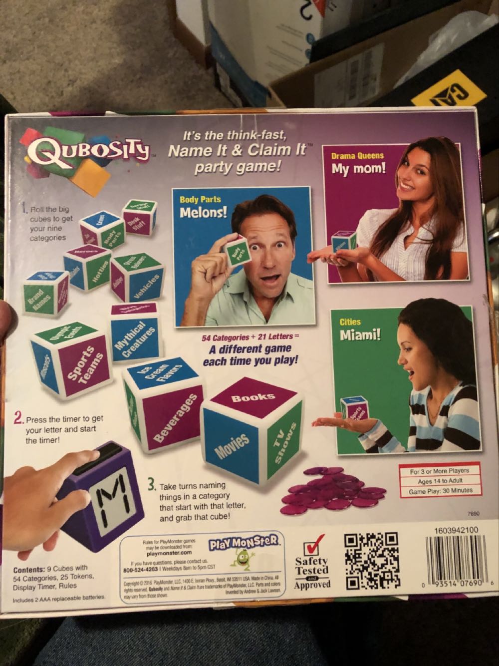 Qubosity  (3+) board game collectible [Barcode 093514076906] - Main Image 2