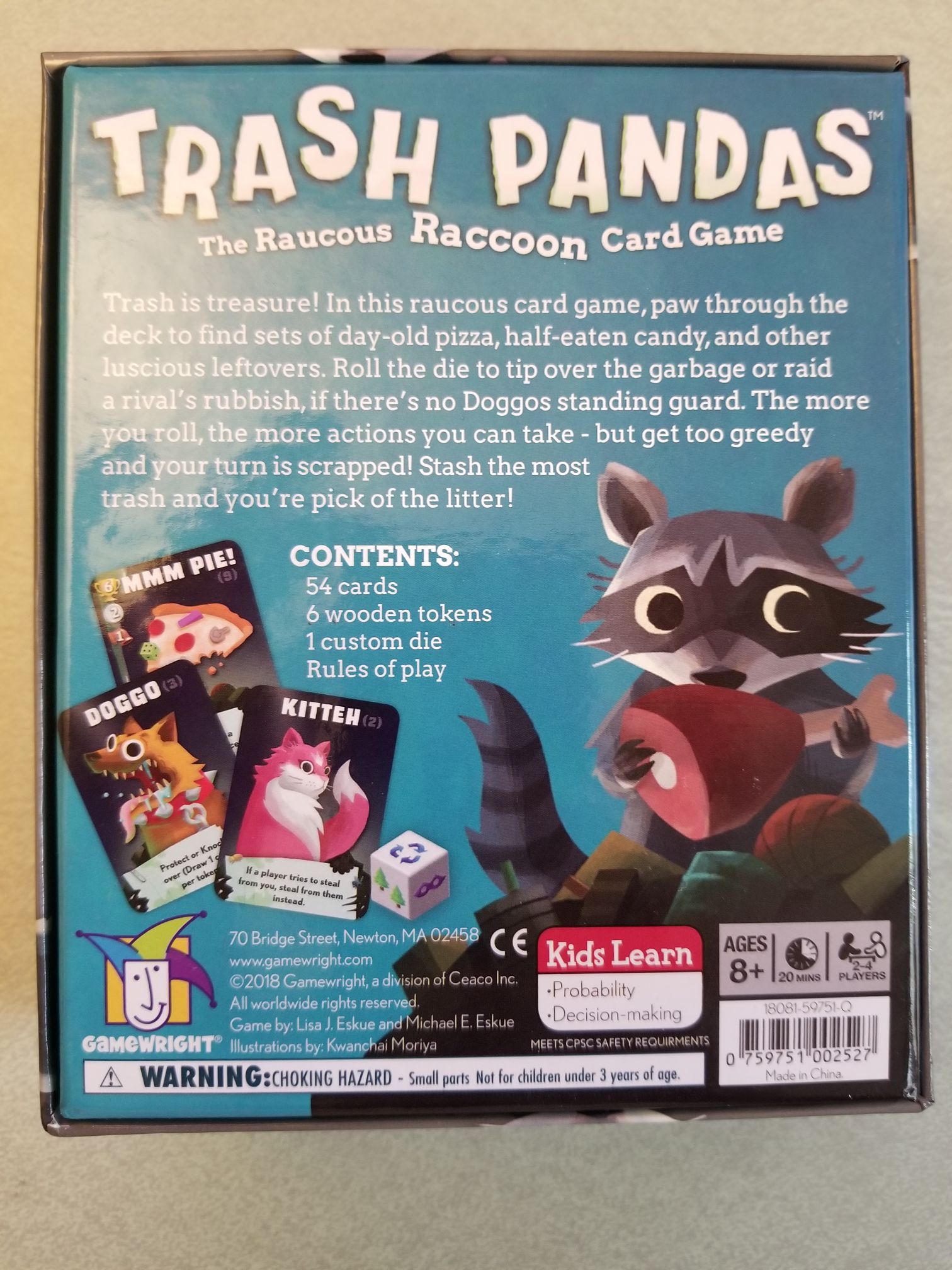 Trash Pandas  (4) board game collectible - Main Image 2