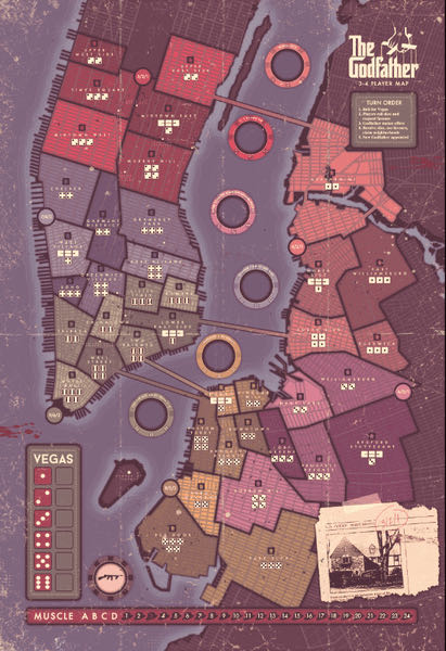 The Godfather: A New Don  (3-6) board game collectible [Barcode 827714010824] - Main Image 4