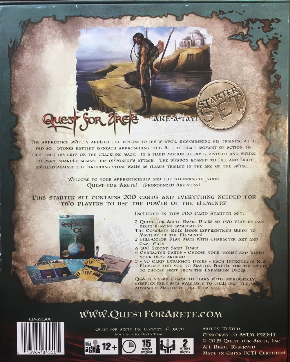 Quest For Arete  board game collectible [Barcode 013964845501] - Main Image 2