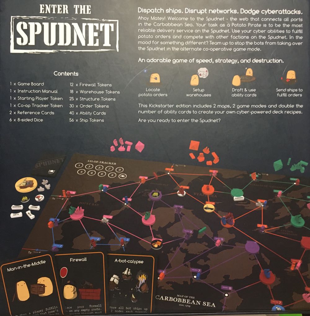 Enter The Spudnet: A Cybersecurity Board Game  (2,3,4,5,6) board game collectible - Main Image 2