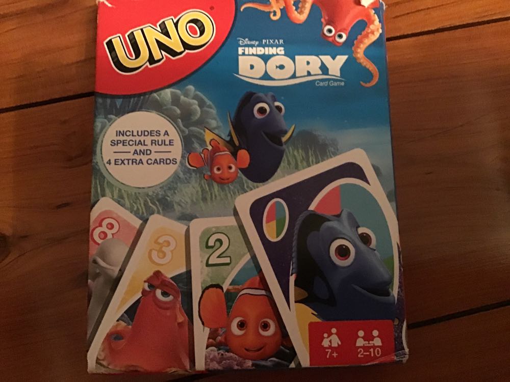 Find Dory UNO  (2-10) board game collectible [Barcode 887961329742] - Main Image 1