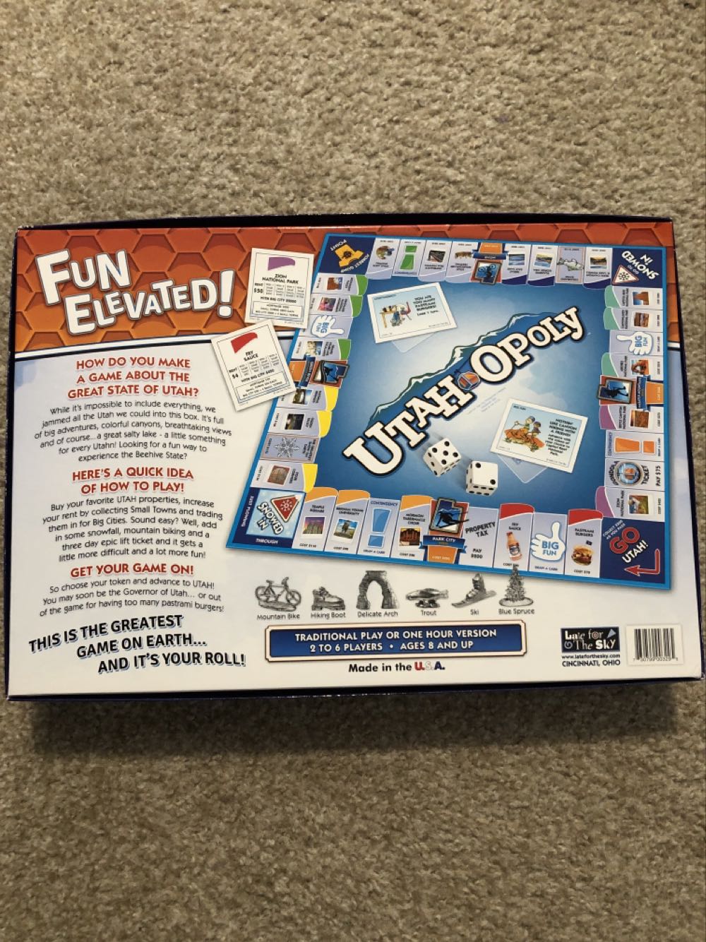 UtahOpoly  (2-6) board game collectible [Barcode 730799003295] - Main Image 2
