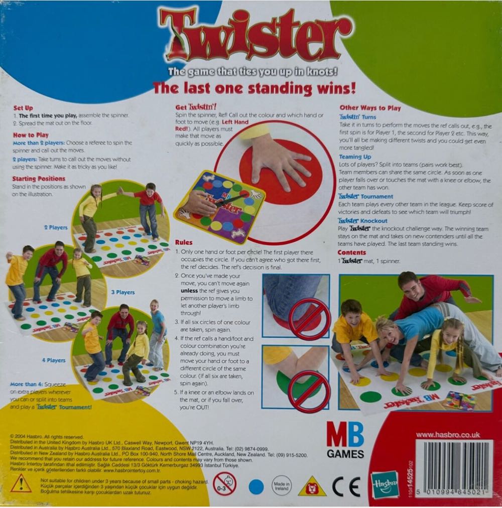 Twister  (2+) board game collectible [Barcode 5010994640514] - Main Image 2