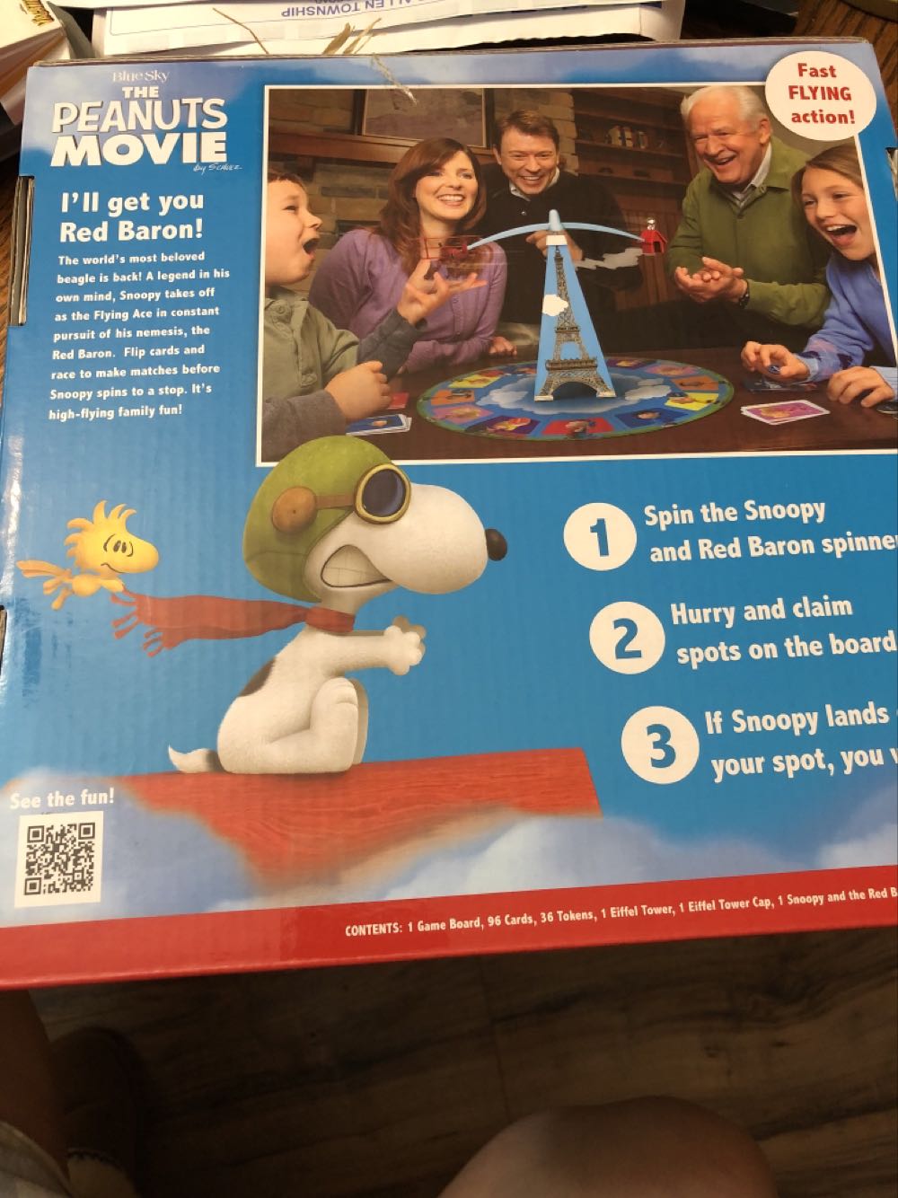 Snoopy Flying Ace Game  (2-4) board game collectible [Barcode 810558013625] - Main Image 2