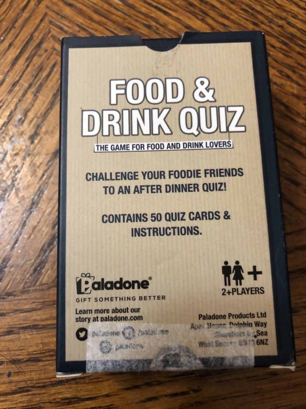 Food & Drink Quiz  (2+) board game collectible [Barcode 5055964737429] - Main Image 2