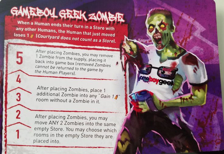 Tiny Epic Zombies: Game Boy Geek promo  board game collectible - Main Image 2