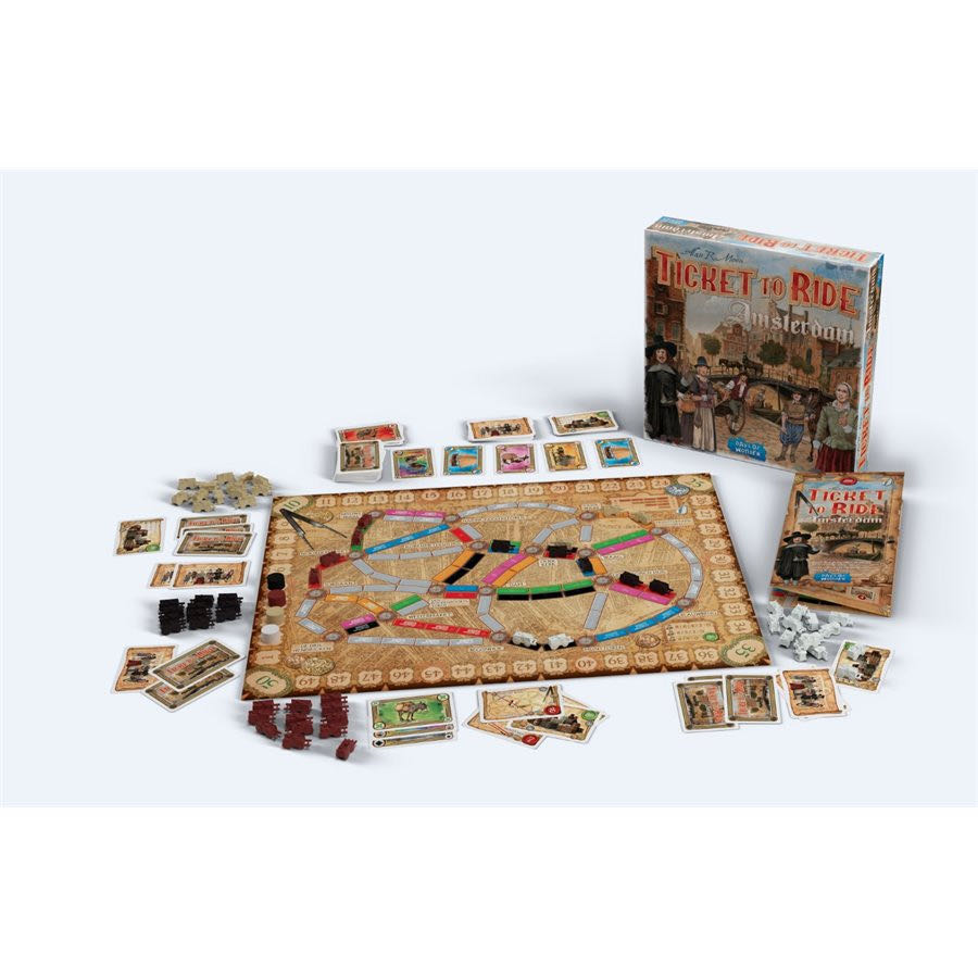 Ticket to Ride: Amsterdam  (2-4) board game collectible [Barcode 824968200636] - Main Image 4