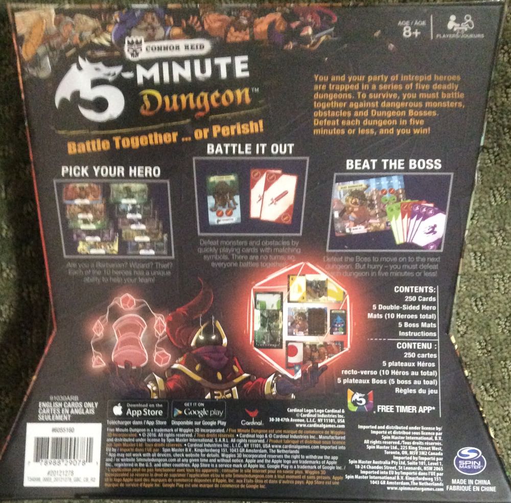 5-Minute Dungeon  (2-5) board game collectible [Barcode 778988290781] - Main Image 2