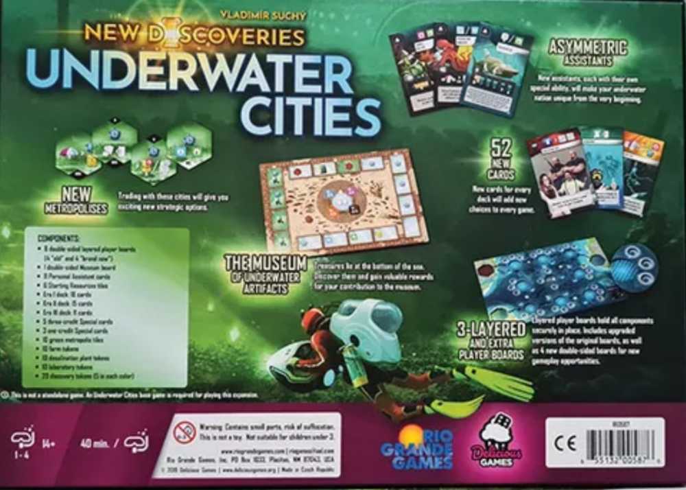 Underwater Cities: New Discoveries  (1-4) board game collectible [Barcode 655132005876] - Main Image 2