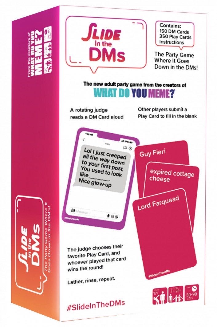 Slide In The DMs  (3 to 20+) board game collectible [Barcode 810816030593] - Main Image 2