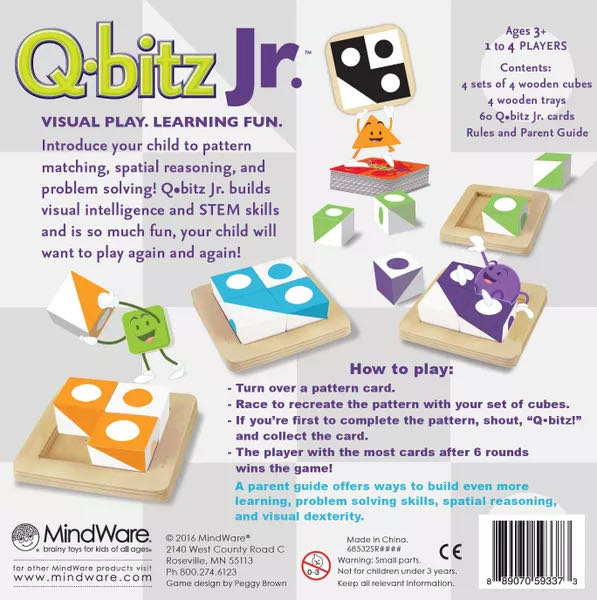 Q-bitz Jr.  (1-4) board game collectible [Barcode 889070593373] - Main Image 2