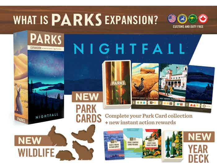 Parks: Nightfall  (1-5) board game collectible [Barcode 850003498065] - Main Image 3