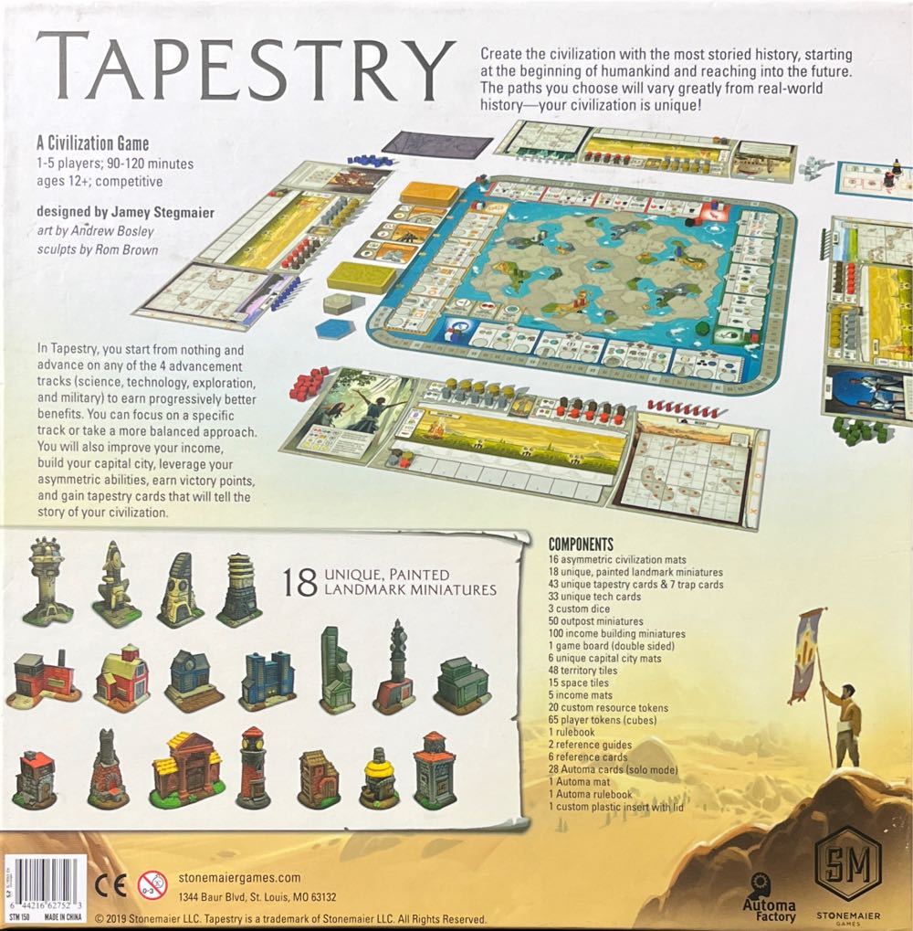 Tapestry  (1-5) board game collectible [Barcode 644216627523] - Main Image 2