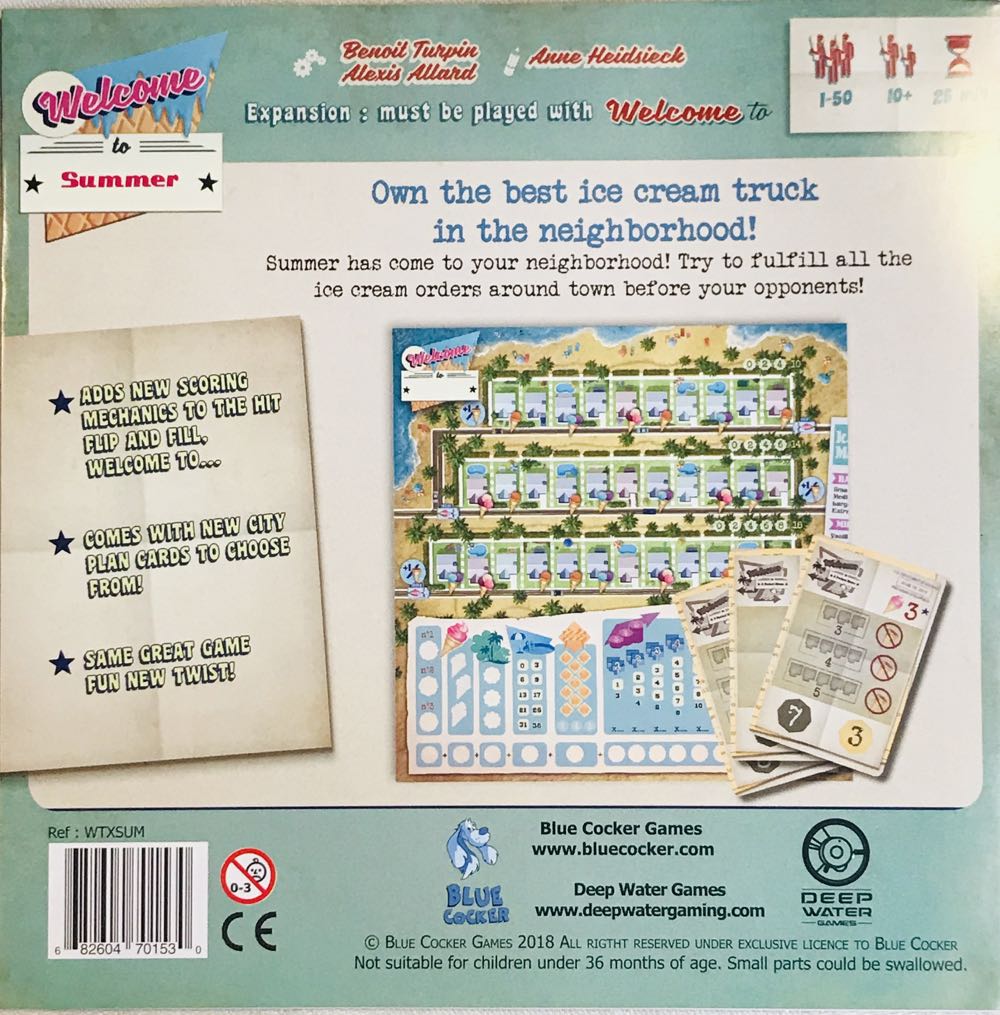 Welcome To…Summer  (1+) board game collectible [Barcode 682604701530] - Main Image 2