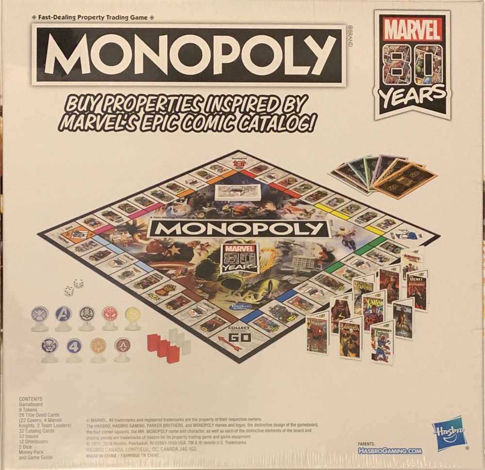 Monopoly: Marvel 80 Years  (2-6) board game collectible [Barcode 630509896318] - Main Image 2