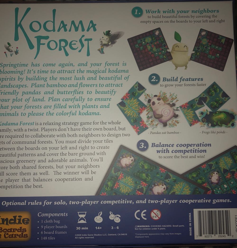 Kodama Forest  (3-6) board game collectible [Barcode 792273252452] - Main Image 2