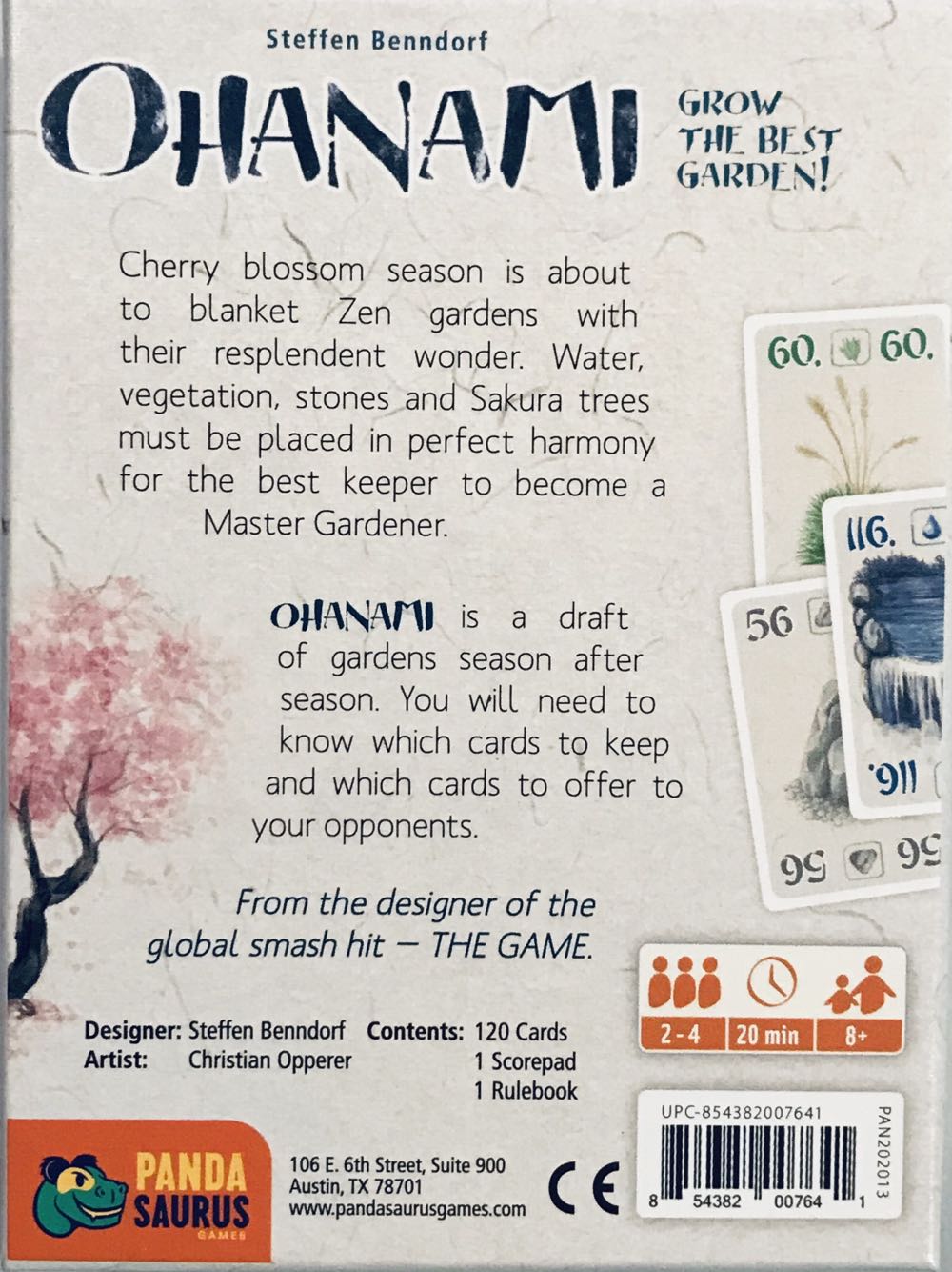 Ohanami  (2-4) board game collectible [Barcode 854382007641] - Main Image 2