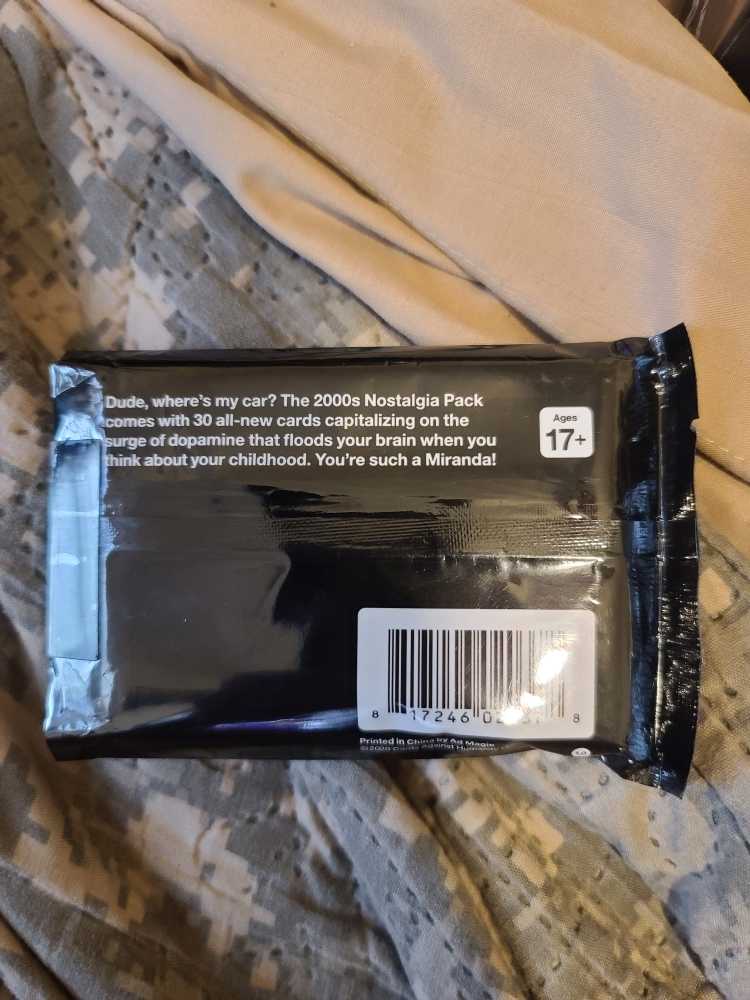 Cards Against Humanity: 2000s Nostalgia Pack  (4+) board game collectible [Barcode 817246020378] - Main Image 2