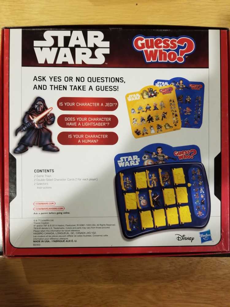 Guess Who: Star Wars Edition  (2) board game collectible [Barcode 630509328314] - Main Image 2