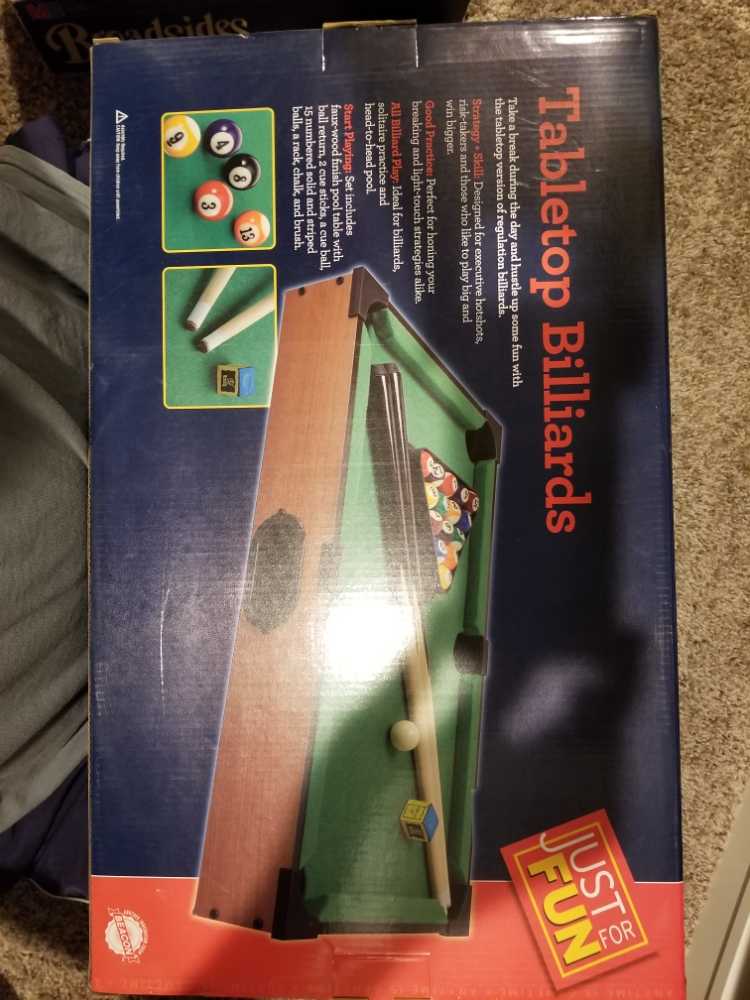 Tabletop Billiards   (2) board game collectible [Barcode 021276067399] - Main Image 2