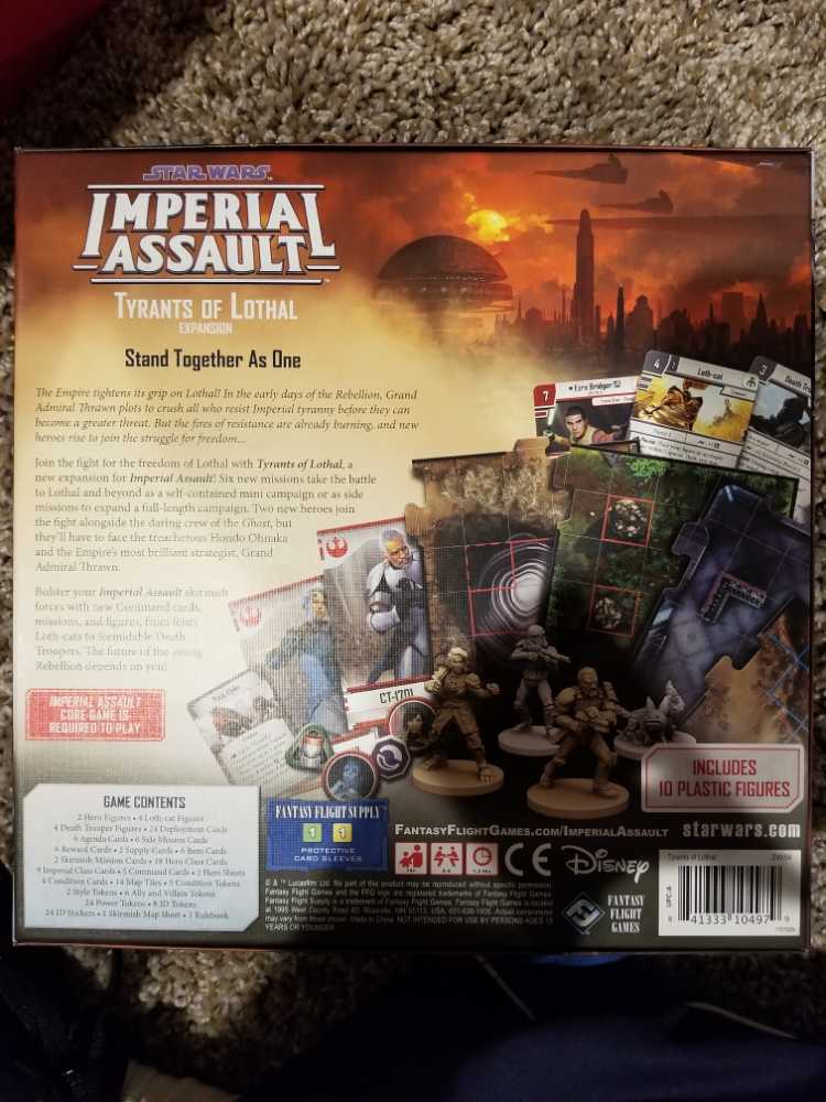 Star Wars: Imperial Assault - Tyrants Of Lothal  (2-5) board game collectible [Barcode 841333104979] - Main Image 2