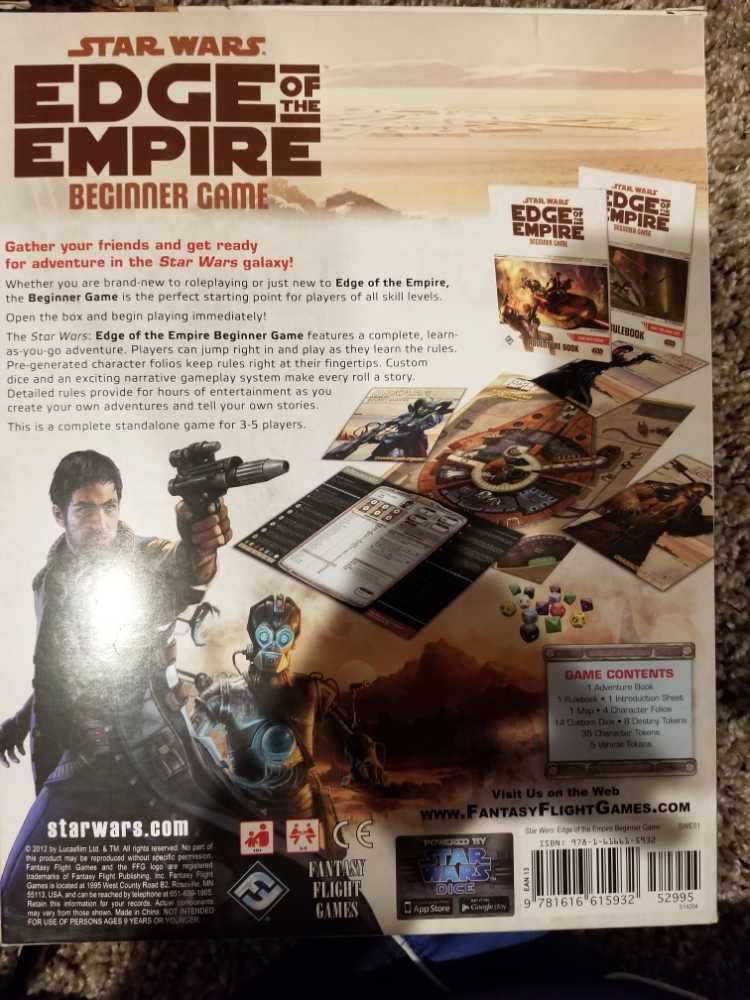 Edge of the Empire Beginner Game  (3-5) board game collectible [Barcode 9781616615932] - Main Image 2