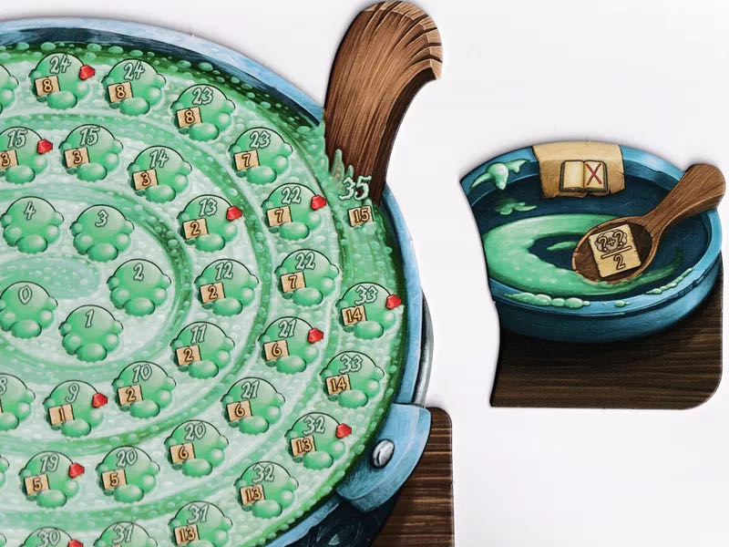 The Quacks of Quedlinburg: The Herb Witches En (Ext)  (2-5) board game collectible [Barcode 892884000036] - Main Image 4