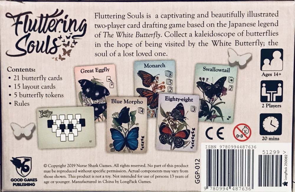 Fluttering Souls  (2) board game collectible [Barcode 9780994487636] - Main Image 3