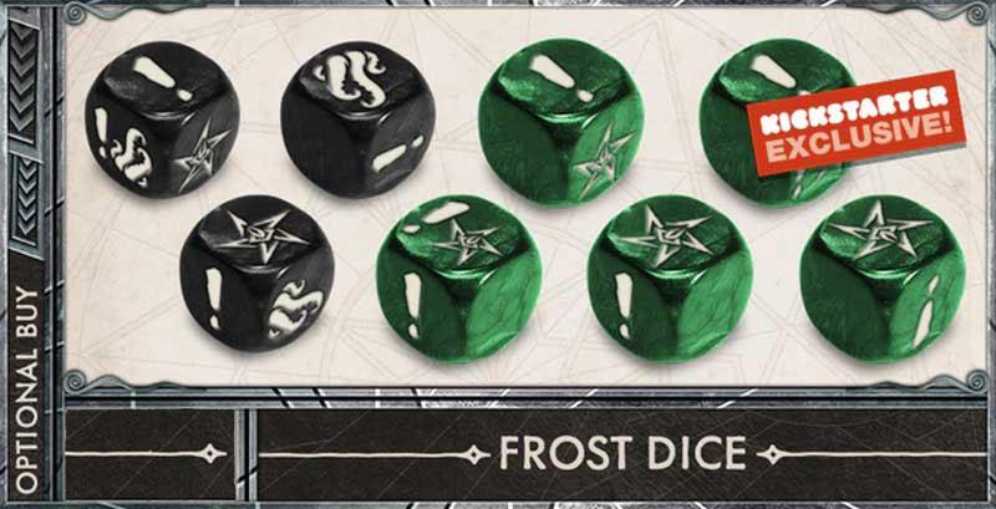 Cthulhu: Death May Die - Rising Frost Dice  board game collectible [Barcode 889696009630] - Main Image 2