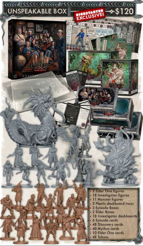 Cthulhu: Death May Die - Unspeakable Box  (1-5) board game collectible [Barcode 889696009678] - Main Image 4