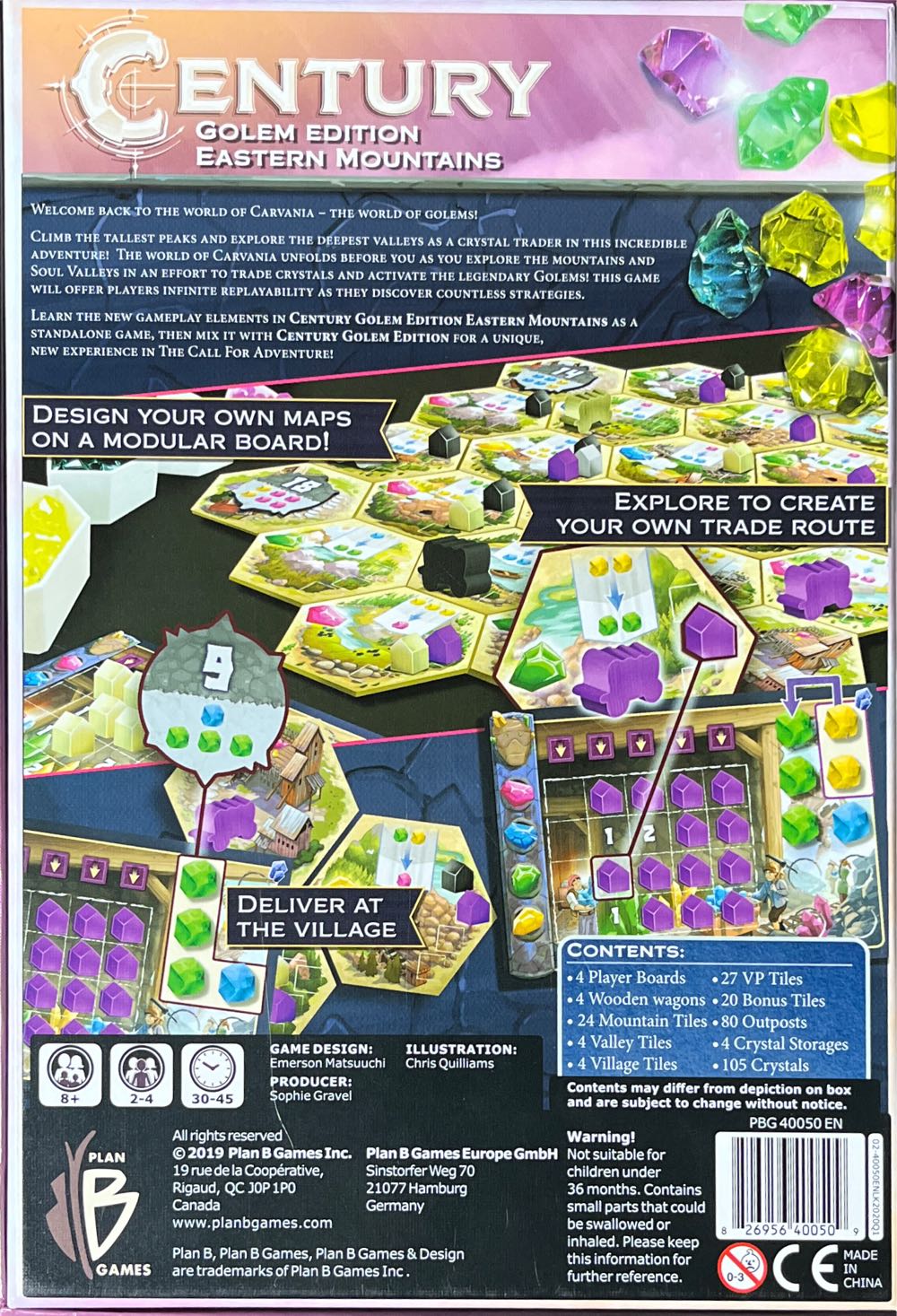 Century: Edition Golem - Eastern Mountains  (2-4) board game collectible [Barcode 826956400509] - Main Image 2