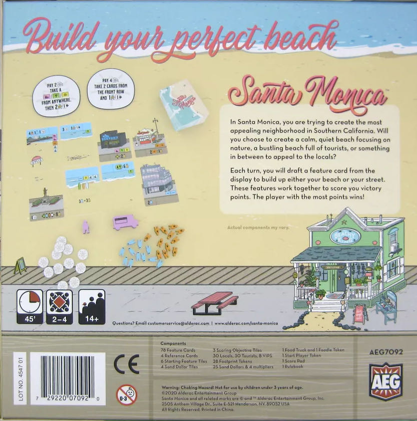 Santa Monica  (2-4) board game collectible [Barcode 729220070920] - Main Image 2